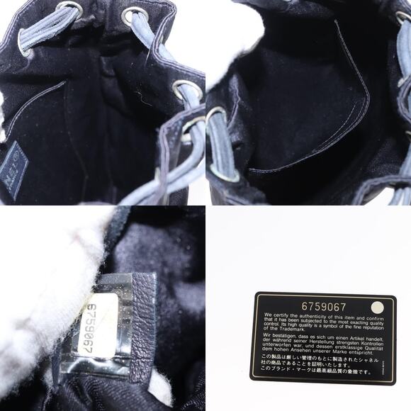 Chanel Matelasse Backpack Satin Navy CC - Picture 7 of 7